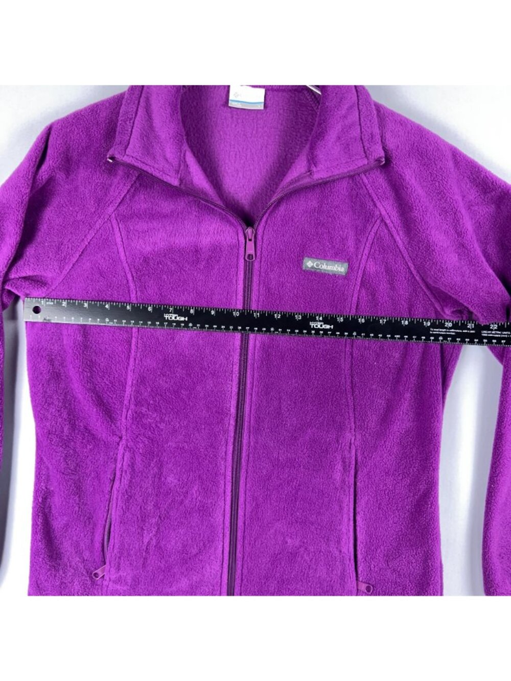 Columbia Jacket Size Large Purple Fleece Benton Springs Full-Zip Long Sleeves - Picture 10 of 13